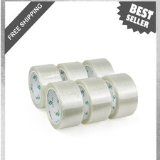Filament Tape, Reinforced Fiberglass Strapping Tape, 5.5 Mil, 2 Inches by 25