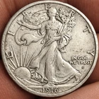 🔴UNITED STATES  1/2 Dollar  1916  Liberty walking - Silver coin🔴Nice condition