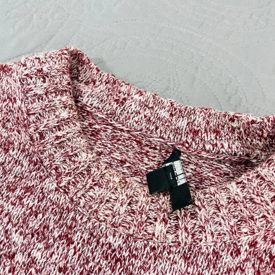 Suéter para mujer J Crew tejido mediano rojo moteado manga abullonada BJ600 pulóver de lino Foto 3 de 4