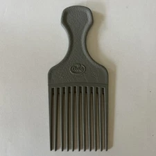 Vintage Goody Hair Pick Lift Comb Croc Textured Gray 6.5"