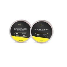 Avid Outline Fluoro Leader 50m - 30lb or 40lb - Coarse Carp Fishing Line