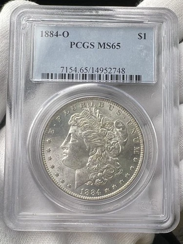 1884-O $1 Morgan Dollar 90% Silver PCGS MS65 US Coin
