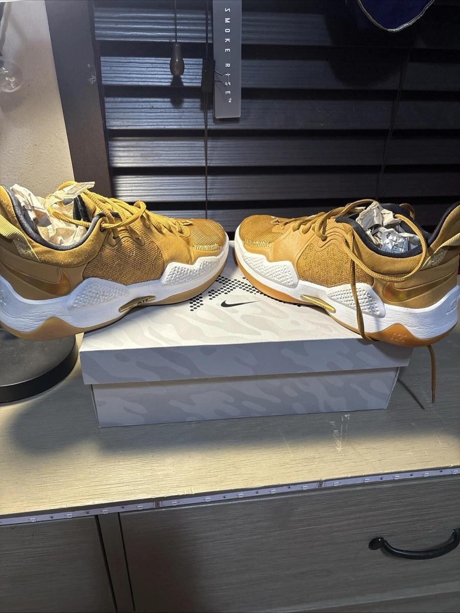 Nike PG 5 EP Wheat Metallic Gold for Sale | Authenticity