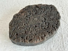 An Old  Wooden Hand Miniature Carving Hand block, printing block Collectible, b3