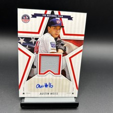 2025 Panini Stars & Stripes Baseball #SSM-AW Austin Weiss Patch Auto