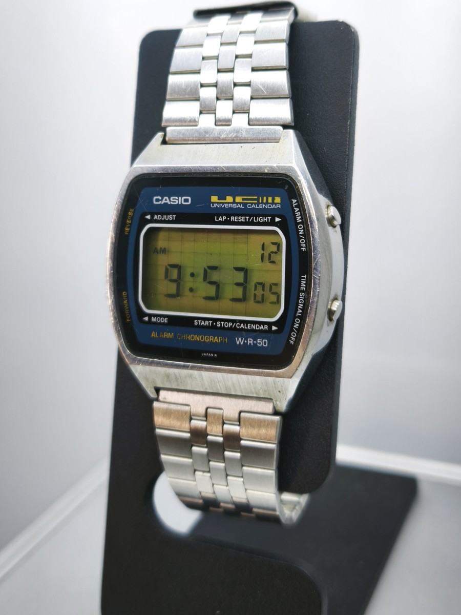 Vintage Casio UC-50W UNIVERSAL CALENDAR (1980s) All Parts Original !! RARE !! View 3