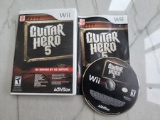 Guitar Hero 5 - Nintendo Wii - CIB w/ Manual - Tested - Free Shipping