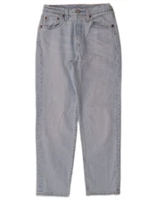 LEVI'S Womens 501 High Waist Straight Jeans W25 L26  Blue Cotton CZ08