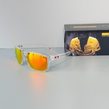 Oakley Holbrook XXL OO9487 Sunglasses Crystal Clear Frame Red Lenses Unisex