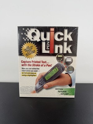 WizCom Quick Link Pen Handheld Scanner Super Pen 1999 Version New Old Stock