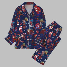 Santa Spiderman Christmas Pajama Set