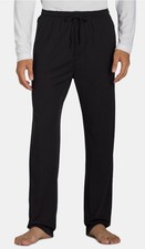 Athletic Works Men's Black Lounge Sleepwear Pajama Jersey Sleep Pants: M