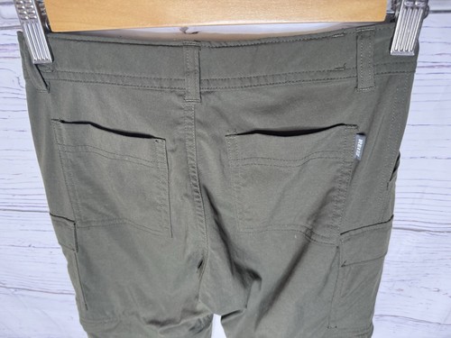 REI Hiking Pants Kids Boys Small / 8 Zip Off Convertible Shorts Cargo Green - Picture 4 of 6