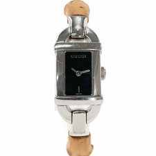 Gucci Bamboo Bangle Watch 6800L Stainless Steel Silver for Women #S426102