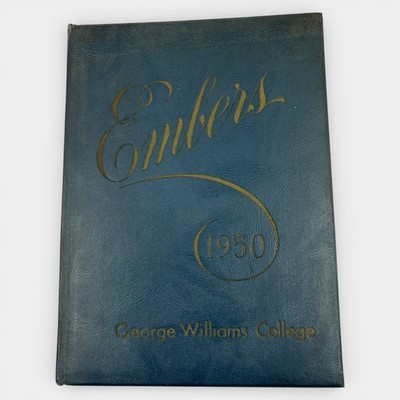 Vintage 1950 Embers Yearbook George Williams College YMCA Chicago IL Steinhaus