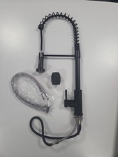 Draco Matte Black Commercial Kitchen Mixer Tap Pull Down Spray Spring Sink Fauce