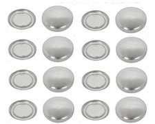 Self Covered Buttons: 100 x 12mm Concave Flatbacks - Just Buttons