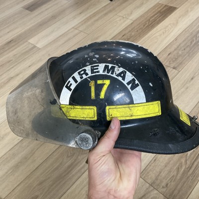 Vintage MSA fire Helmet w/ Plectron Face Shield