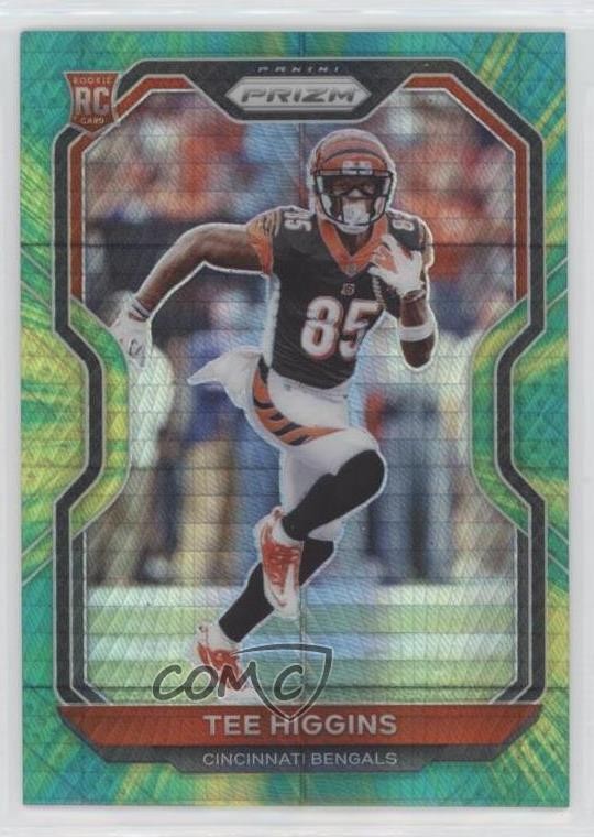 2020 Panini Prizm Rookie Hyper Prizm 33/175 Tee Higgins #308 Rookie RC 0f8s