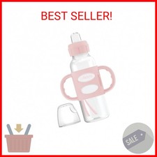 Dr. Brown's Milestones Narrow Sippy Spout Bottle with 100 Silicone Handles, Eas