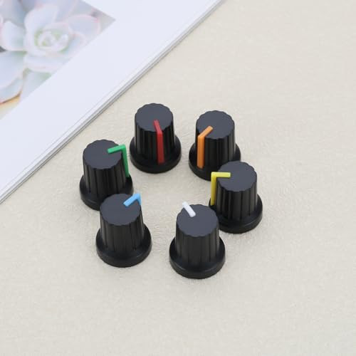 5 Stück Drehknöpfe 6mm - Graue Potentiometer Knöpfe Für Audio-Geräte