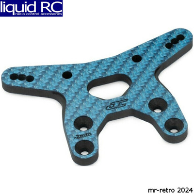 JConcepts 5214-1 RC10B7 -2mm carbon fiber front shock tower - blue