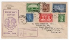 CANADA 1935 ROYAL SILVER JUBILEE REGD FIRST DAY COVER FROM REGINA TO AUSTRALIA