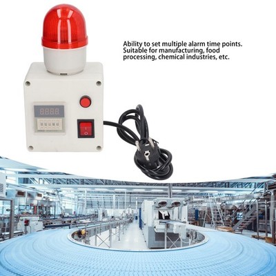 Alarm Siren Delay Timing Alarm Light Audio Horn 90dB For Industrial Safety SET