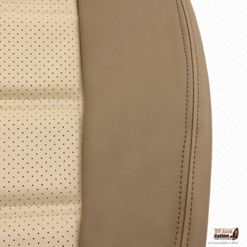 2003 2004 2005 Ford Explorer Eddie Bauer Driver Bottom Leather Seat Cover in Tan - Picture 7 of 7