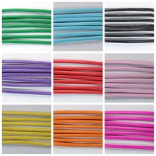 11 Yards Flat Soft Faux Leather Strap String Trim Jewelry Cord 4mm Various Color