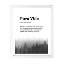 Designs ByLITA Pura Vida Dictionary Definition Forest Design, Wall Print Art