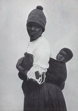 Portrait of mother and child 1921 by South African photographer P S Finnis