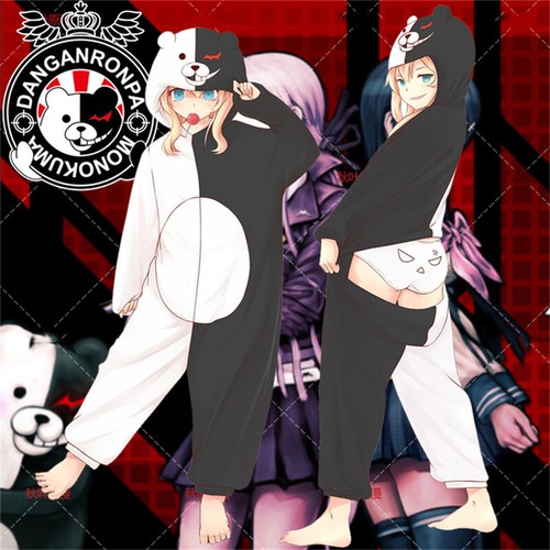 Combinaison Pyjama Une Pièce Polaire - Onesie Douillette Avec Capuche - Unisexe, Noir, Hiver - Pyjama Chaud Pour Homme Et Femme
