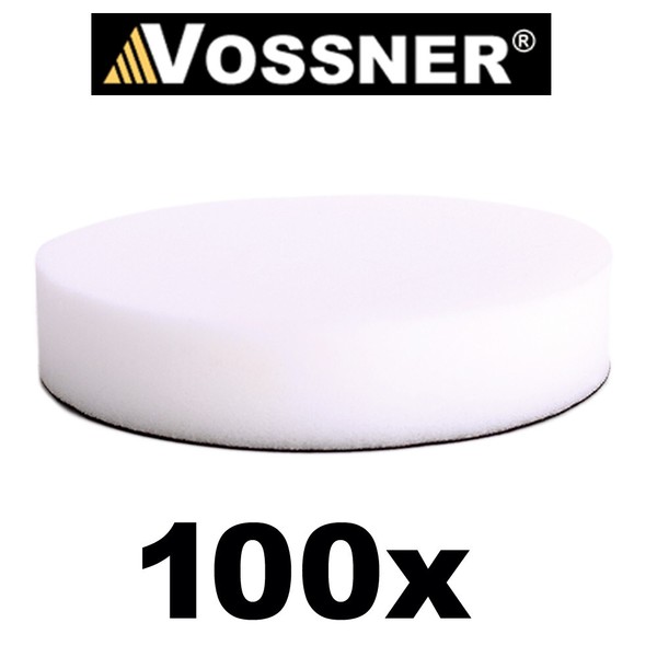 Vossner® Polierschwamm X100 Weiß Soft 180Mm 37Mm Kletthaftung FüR Poliermaschine-image
