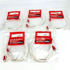 Pass & Seymour Category 5e Patch Cord 7ft Long Lot of 5