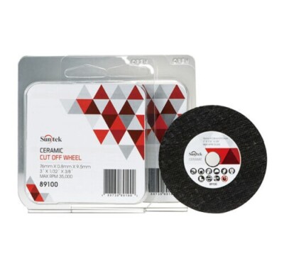 Sunmight Ceramic Cut-Off Wheel 3inch 76mmX0.8mmX9.5mm Pack of 5 Disc