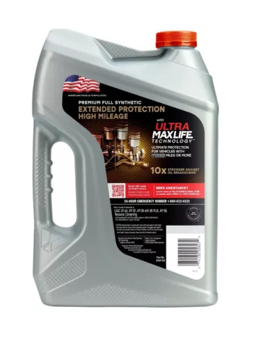 Valvoline Extended Protection Full Synthetic High Mileage Motor Oil SAE 5W-30 - Picture 2 of 2