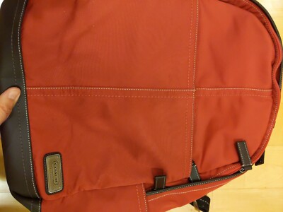 Coach Nylon Unisex Backpack with Leather Accents COACH® Outlet | Backpack main image 2