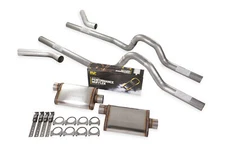 Dual Exhaust Kit 2.5" MagnaFlow Stainless Corner Exit 73-80 GM C/K 20 3/4 Ton