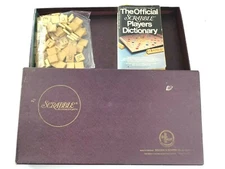 Vintage Scrabble Crossword Game 1976 Selchow & Righter 4 Missing Racks-Free Ship