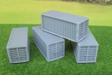 New No.71 N gauge containers (4) unpainted.   suit Farish - peco - dapol 