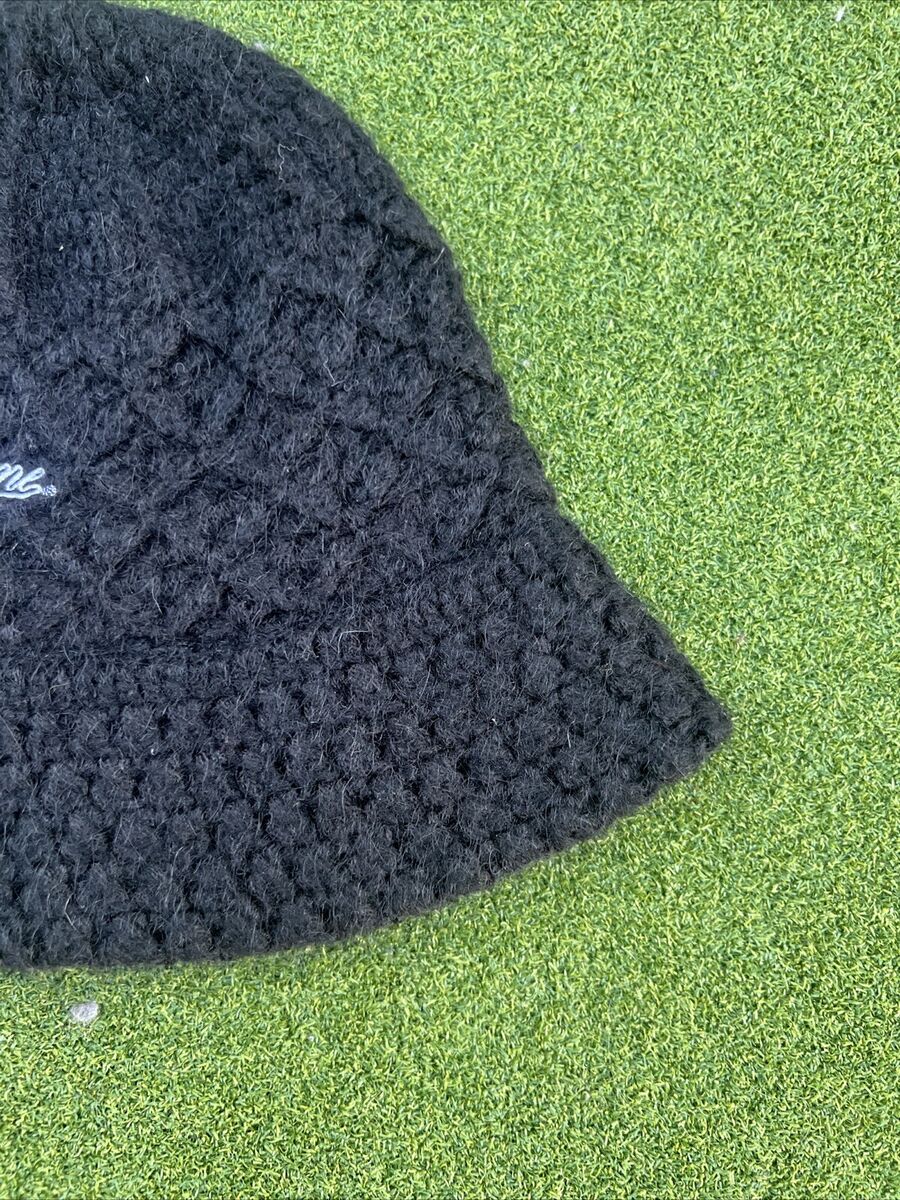 SUPREME 22AW Mohair Crochet Crusher Bucket Hat Knit Black SUPREME 22AW Mohair Crochet Crusher Bucket Hat Knit Black