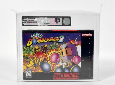 Nintendo SNES,Super Bomberman 2 NTSC,VGA Silber 85 NM+