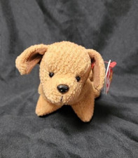 Vintage Ty Beanie Baby Tuffy the Dog 1996 stuffed animal toy
