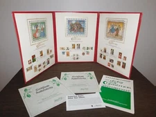 VINTAGE 1980 THE GLORY OF CHRISTMAS FIRST DAY ISSUE STAMP ALBUM