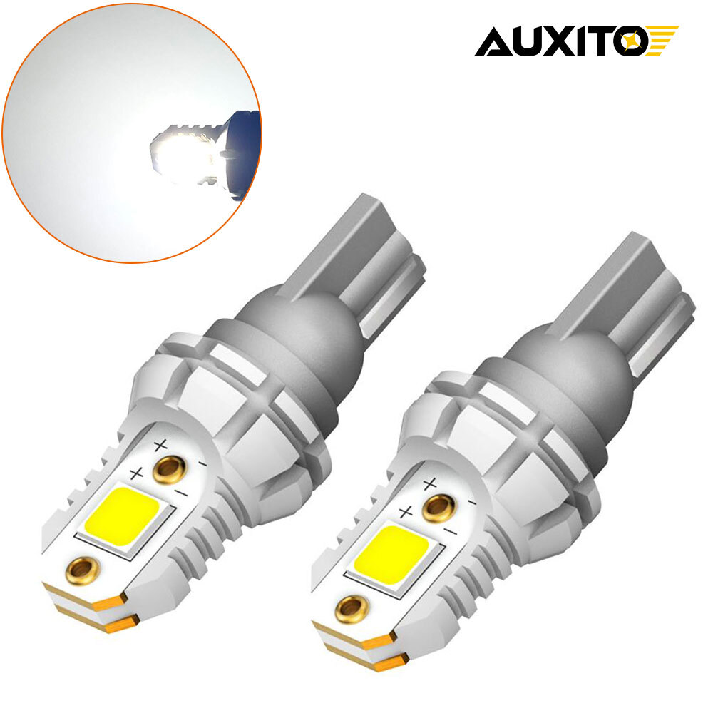 AUXITO 2X T15 LED Reverse Backup Light 921 912 Bulbs 2400LM Super Bright White