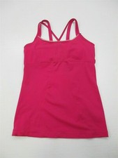 ADIDAS Tank Top Women's Size S Cross Back Fuchsia Inner Sports Bra