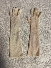 Vtg White Lace Goves