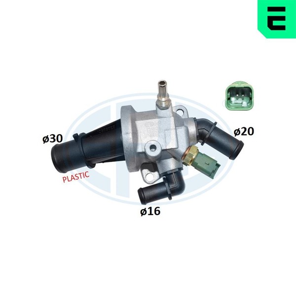 ERA Thermostat KüHlmittel Mit Dichtung 88°C FüR Fiat Panda 500 Idea 350002A-image