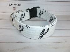 San Antonio Spurs 2 MLB Terri's Dog Collar handmade adjustable gameday